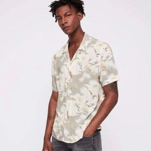 All Saints Akashi Slim Fit Hawaiian shirt Large L